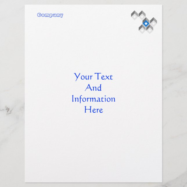 Modern Squares Letterhead (Voorkant)