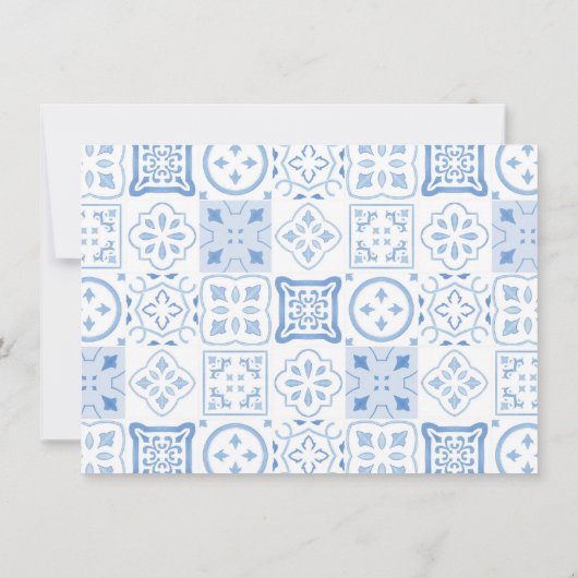 Modern Squiggle Citroenen Mediterraan Vrijgezellen Bedankkaart (Achterkant)