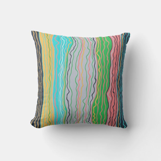 Modern Squiggles 16 x 16 Outdoor Sierkussen (Voorkant)