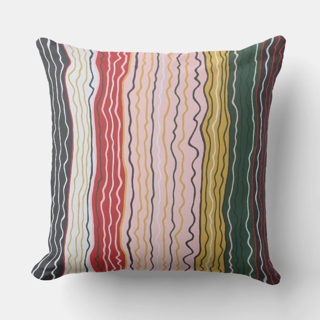 Modern Squiggles 2 20 x 20 Outdoor Sierkussen (Voorkant)