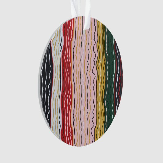 Modern Squiggles 2 Acryl Ornament (voorkant)