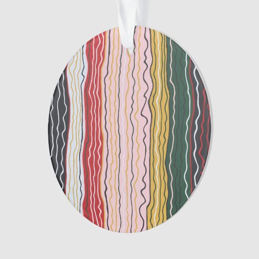 Modern Squiggles 2 Acryl Ornament (voorkant)