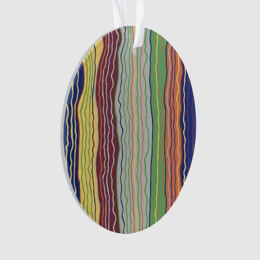 Modern Squiggles 3 Acryl Ornament (voorkant)