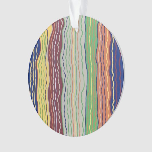 Modern Squiggles 3 Acryl Ornament (voorkant)