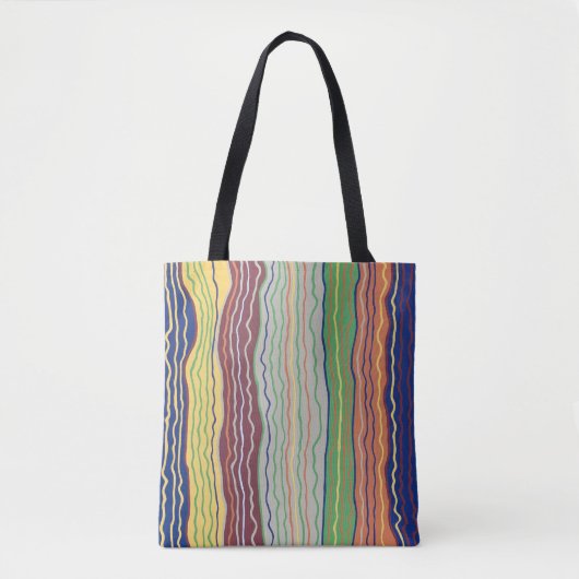 Modern Squiggles 3 Canvas tas (Voorkant)