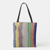 Modern Squiggles 3 Canvas tas (Achterkant)