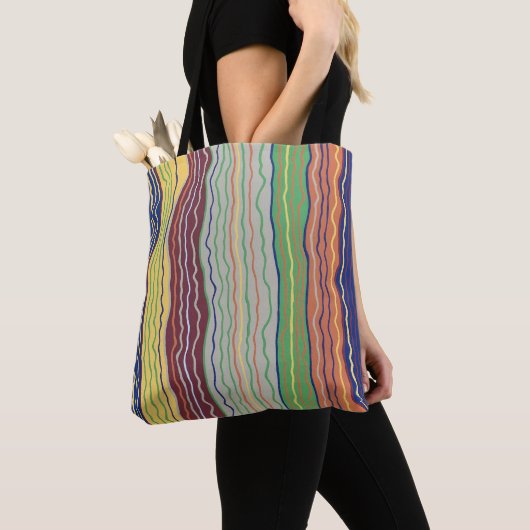 Modern Squiggles 3 Canvas tas (Dichtbij)