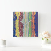 Modern Squiggles 3 Wandklok (Huis)