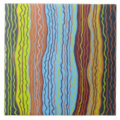 Modern Squiggles 4 6 x 6 keramische Tegel Tegeltje (Voorkant)
