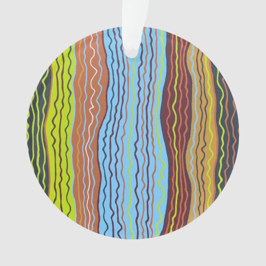 Modern Squiggles 4 Acryl Ornament (voorkant)