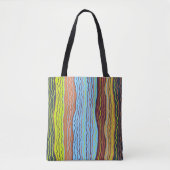 Modern Squiggles 4 Canvas tas (Voorkant)