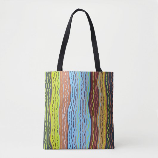 Modern Squiggles 4 Canvas tas (Voorkant)