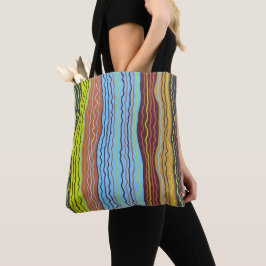Modern Squiggles 4 Canvas tas