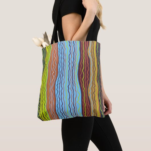Modern Squiggles 4 Canvas tas (Dichtbij)