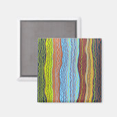 Modern Squiggles 4 magneet (Voorkant / Achterkant)
