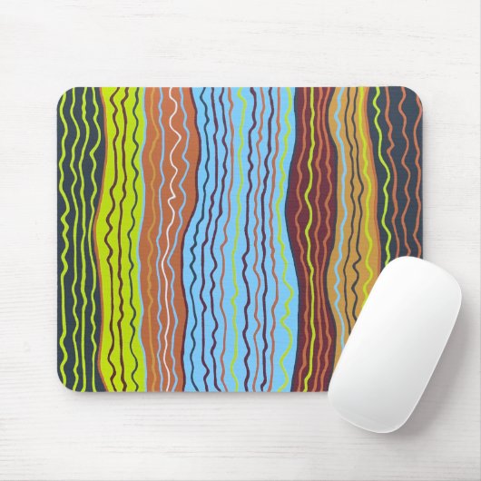Modern Squiggles 4 Mousepad Muismat (Met muis)