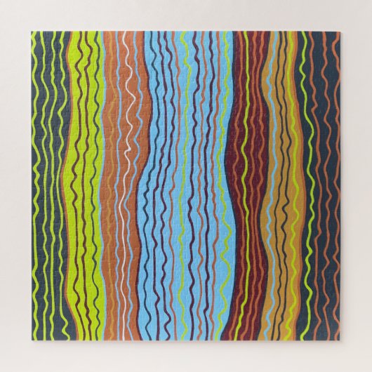 Modern Squiggles 4 Puzzel Legpuzzel (Verticaal)