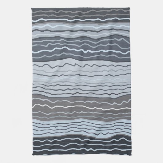 Modern Squiggles 5 keukenhanddoek (Verticaal)