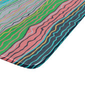 Modern Squiggles 6 x 7 Deco glazen snijplank (Hoek)