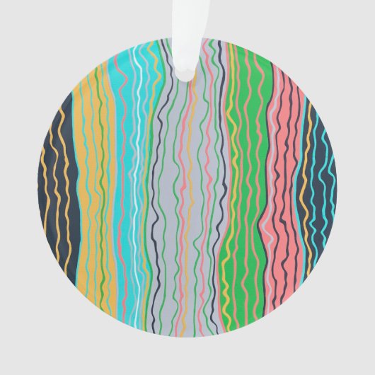 Modern Squiggles Acryl Ornament (voorkant)