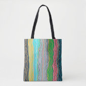Modern Squiggles Canvas tas (Voorkant)