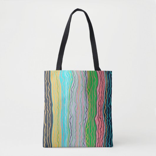 Modern Squiggles Canvas tas (Voorkant)