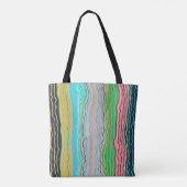 Modern Squiggles Canvas tas (Achterkant)