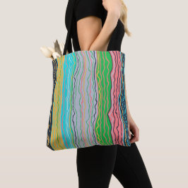 Modern Squiggles Canvas tas