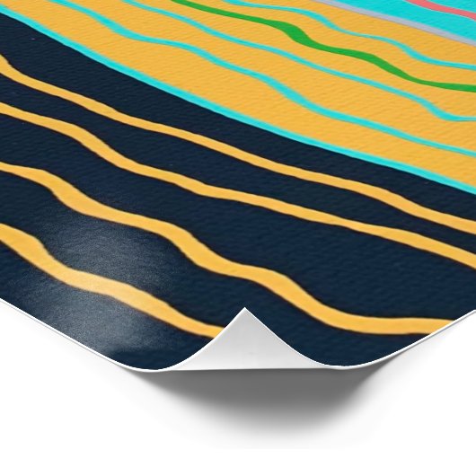 Modern Squiggles Perfect Poster (Hoek)