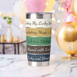 Modern St. Patrick’s Day Gradient Geïsoleerde Drinkbeker