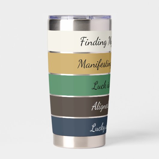 Modern St. Patrick’s Day Gradient Geïsoleerde Drinkbeker (Voorkant)