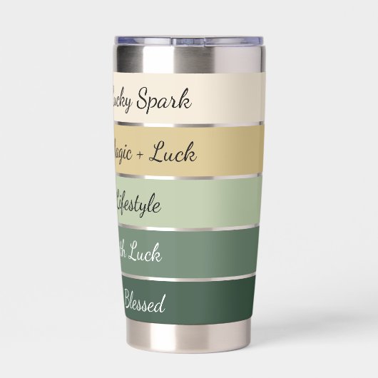 Modern St. Patrick’s Day Gradient Geïsoleerde Drinkbeker (Achterkant)