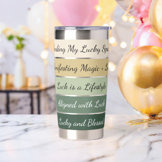 Modern St. Patrick’s Day Gradient Geïsoleerde Drinkbeker