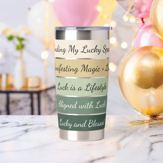 Modern St. Patrick’s Day Gradient Geïsoleerde Drinkbeker (Vrijgezellenfeest)