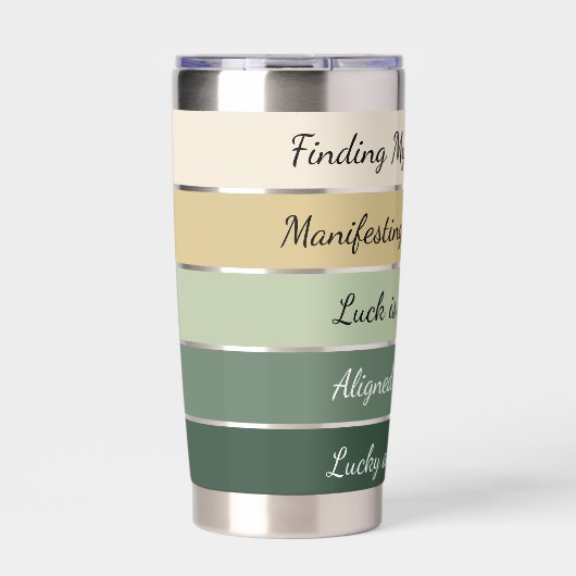 Modern St. Patrick’s Day Gradient Geïsoleerde Drinkbeker (Voorkant)