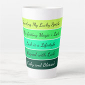 Modern St. Patrick’s Day Gradient  Latte Mok (Voorkant)