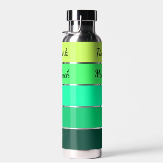 Modern St. Patrick’s Day Gradient Waterfles (Rechts)