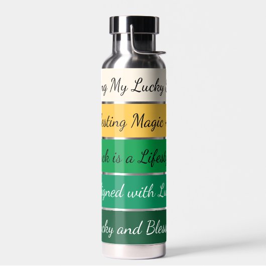 Modern St. Patrick’s Day Gradient Waterfles (Links)