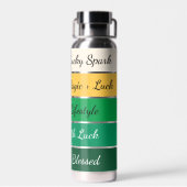 Modern St. Patrick’s Day Gradient Waterfles (Achterkant)