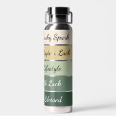 Modern St. Patrick’s Day Gradient Waterfles (Achterkant)