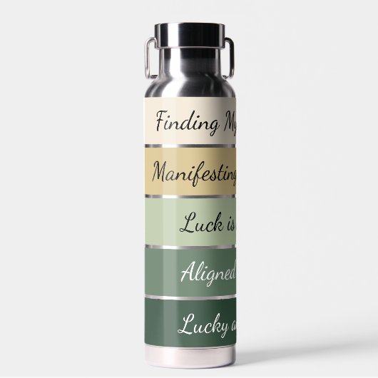 Modern St. Patrick’s Day Gradient Waterfles (Voorkant)