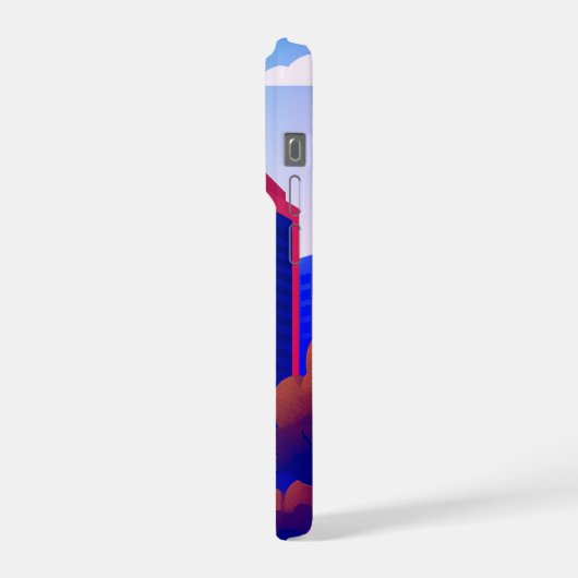 Modern stadsbeeld iPhone hoesje (Linkerkant)