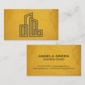 Modern stadsbouwlogo visitekaartje (Voorkant / Achterkant)