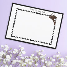 Modern Staffy Lab Hond Bone Zwart Wit Flat