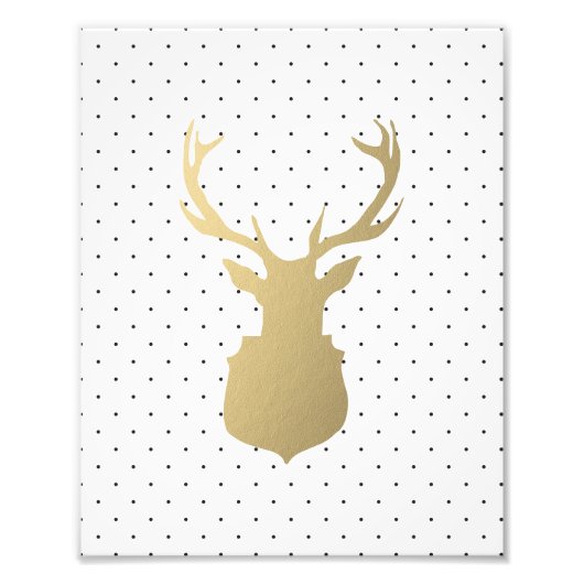 Modern Stag | Vakantiekst voor feestdagen Foto Afdruk (Voorkant)