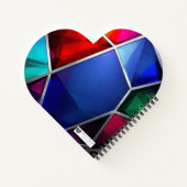 Modern Stained Glass Geometric Faith Journal Notitieboek (Achterkant)