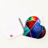 Modern Stained Glass Geometric Faith Journal Notitieboek (Binnen)