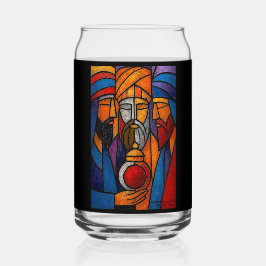Modern Stained Glass Three Wise Men Blikvorm Glas