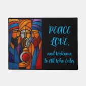 Modern Stained Glass Three Wise Men Deurmat (Voorkant)