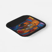 Modern Stained Glass Three Wise Men Papieren Bordje (Gebogen)